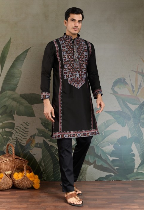 Colors of Tradition –  Black Statement Kurtas for Every Celebration